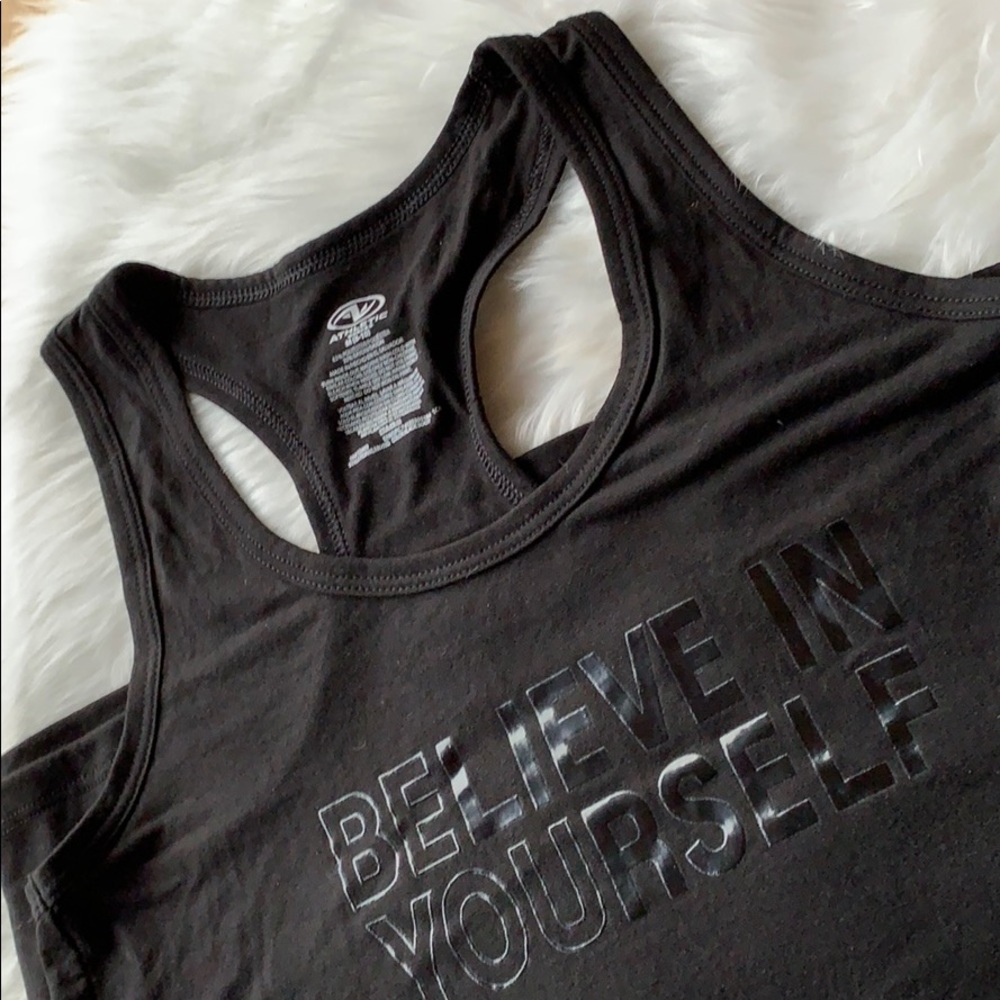 COPY - NEW Motivational Black Active Workout Tank